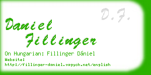 daniel fillinger business card